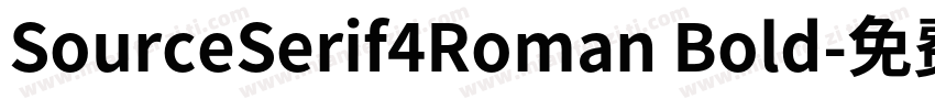 SourceSerif4Roman Bold字体转换